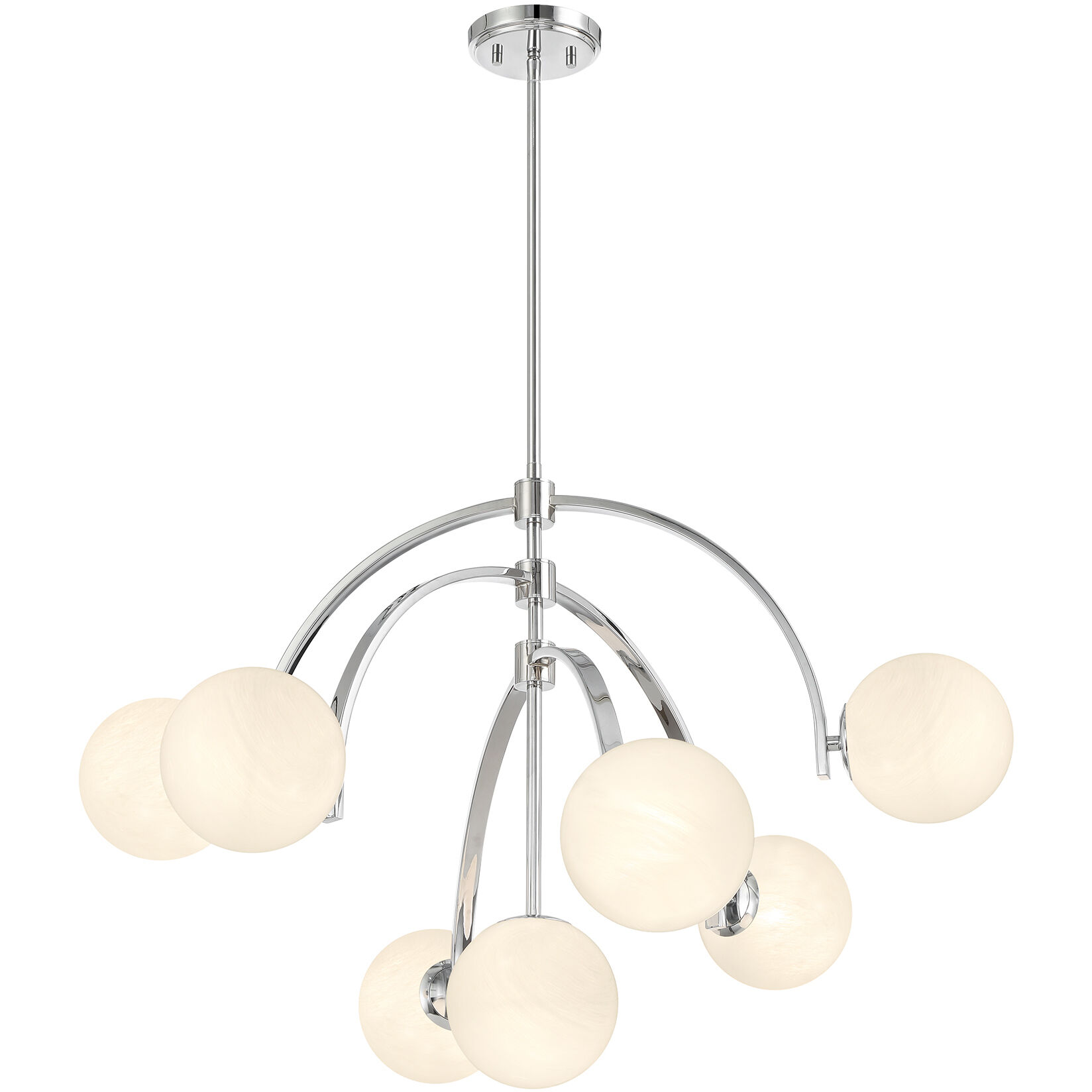 Marias 7 Light 32 inch Polished Chrome Chandelier Ceiling Light
