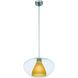 Soft 1 Light 17 inch Chrome Pendant Ceiling Light