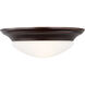 Nash 1 Light 11.5 inch Bronze Flush Mount Ceiling Light