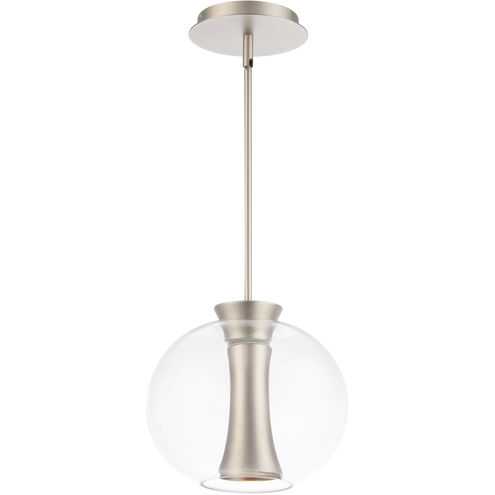 Echo LED 9.5 inch Brushed Nickel Mini-Pendant Ceiling Light, dweLED