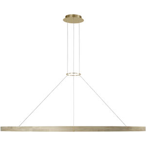 Sean Lavin Ashok LED 65 inch Hand Rubbed Antique Brass Chandelier Ceiling Light