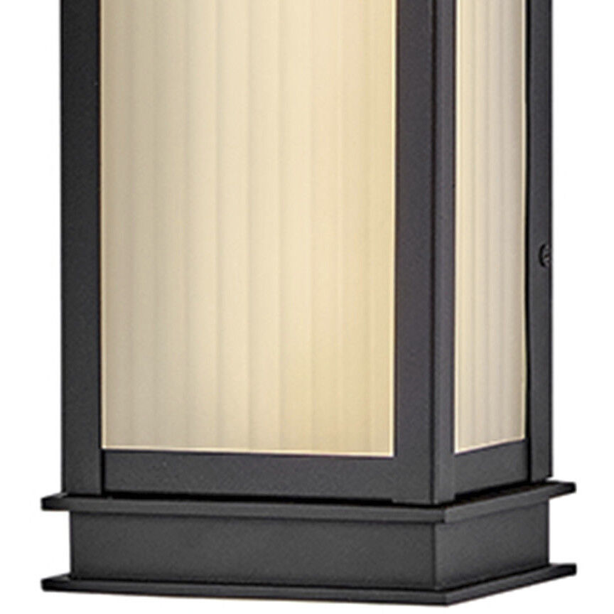Rockwell LED 28 inch Textured Black Outdoor Wall Mount Lantern