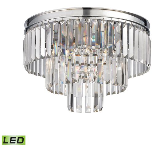 Palacial LED 19 inch Polished Chrome Semi Flush Mount Ceiling Light