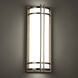 Skyscraper LED 18 inch Stainless Steel Outdoor Wall Light in 3500K, 18in.