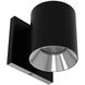 Zoron LED 4.25 inch Black and Chrome Outdoor Wall Lighting in Black/Chrome