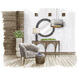 Hutton 18 inch Ashe Blonde Oak with Ecru Ottoman