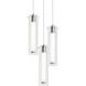 Bari 3 Light 18 inch Satin Nickel Multi Pendant Ceiling Light