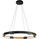 Aura LED 48 inch Dark Smoke Pendant Ceiling Light, Large