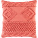 Merdo 22 X 22 inch Coral Pillow Cover, Square