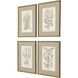 Florals Collection Green Framed Art