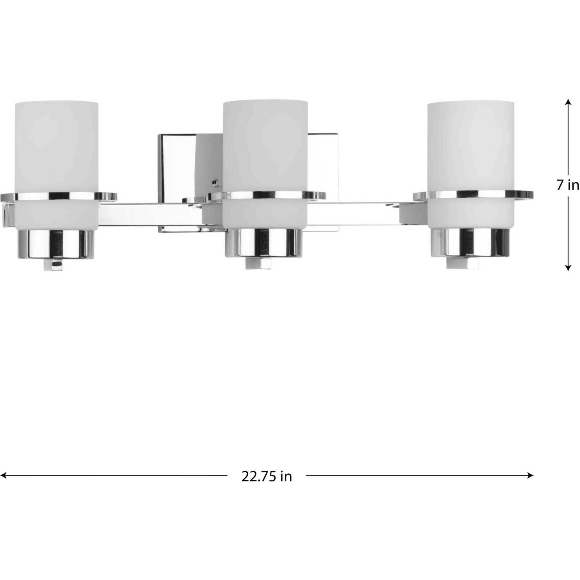 Reiss 3 Light 22.75 inch Polished Chrome Vanity Light Wall Light