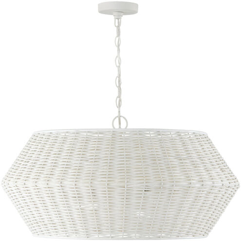 Boca 6 Light 29.5 inch Chalk White Pendant Ceiling Light