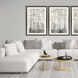 Blue Birch Serenade Gray and Green and Neutral and White Framed Art