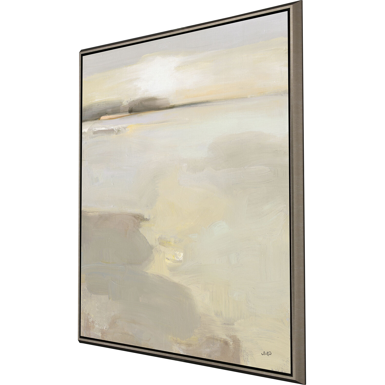 Near and Far Beige and Brown and Neutral and White Canvas