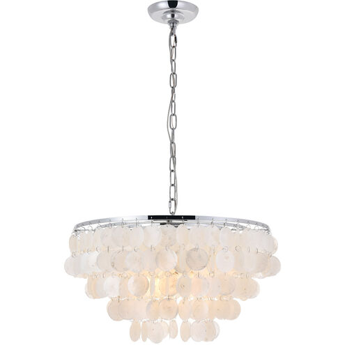Selene 4 Light 20 inch Chrome Pendant Ceiling Light