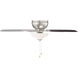 Noble 52 inch Brushed Nickel with 0 Blades Ceiling Fan