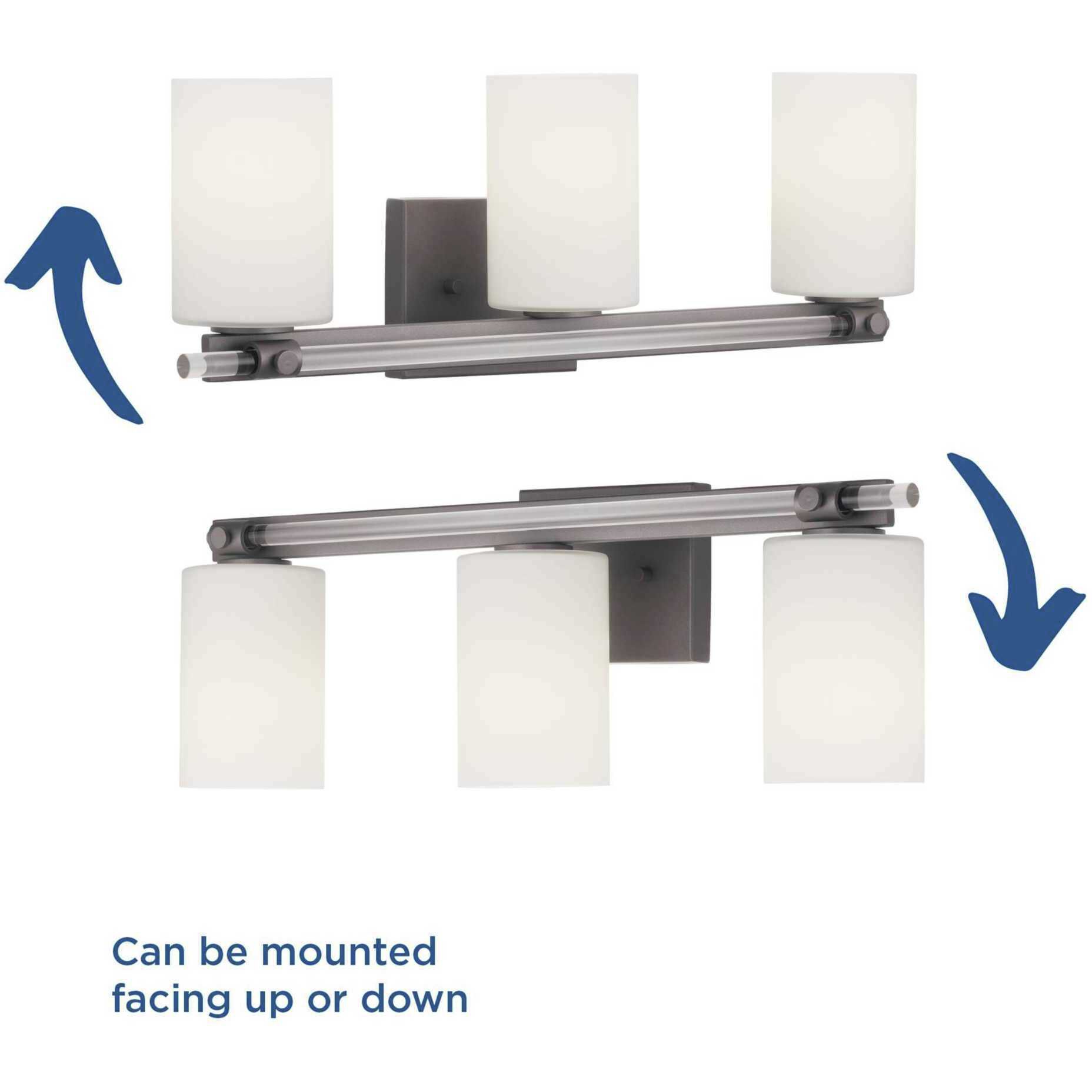 Lisbon 3 Light 24 inch Matte Black Bath Vanity Wall Light, Design Series