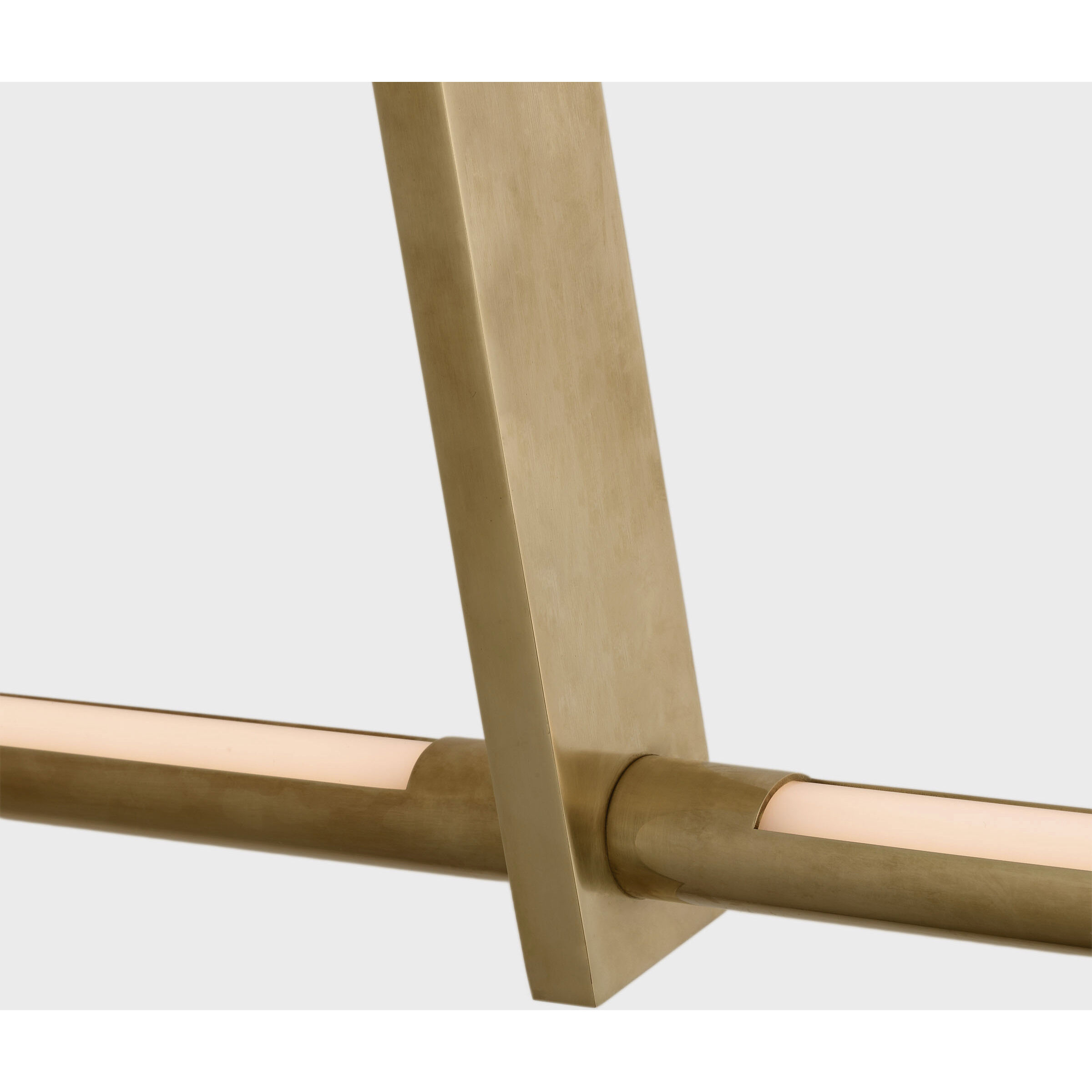 Kelly Wearstler Axis LED 24 inch Antique-Burnished Brass Linear Pendant Ceiling Light