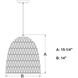 Nassau LED 14 inch Matte Black Pendant Ceiling Light