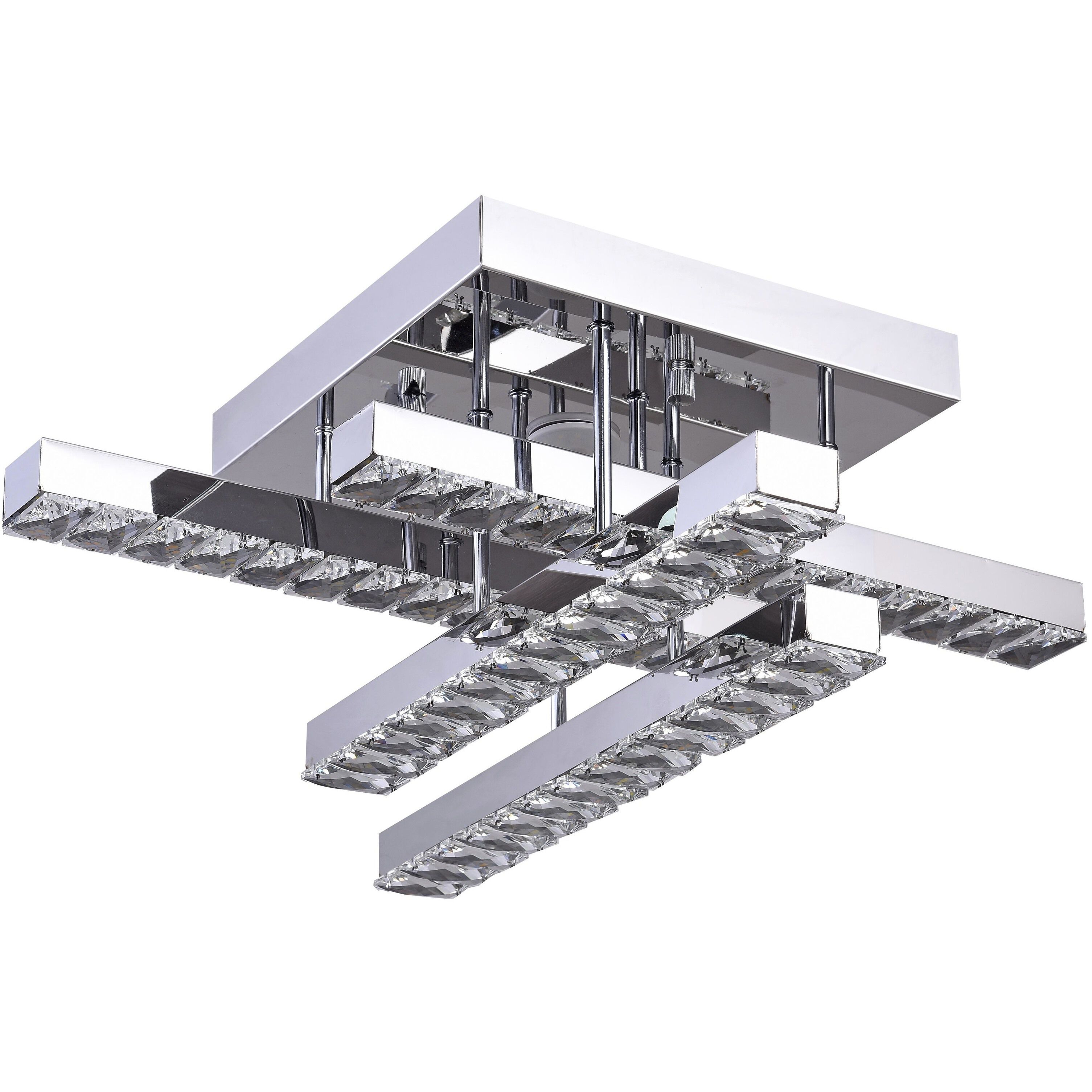 Canada LED 23.6 inch Chrome Flush Mount Ceiling Light
