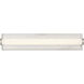 Yep Stratum 1 Light 25.25 inch Brushed Nickel with Jazz White Marble Vanity Light Wall Light