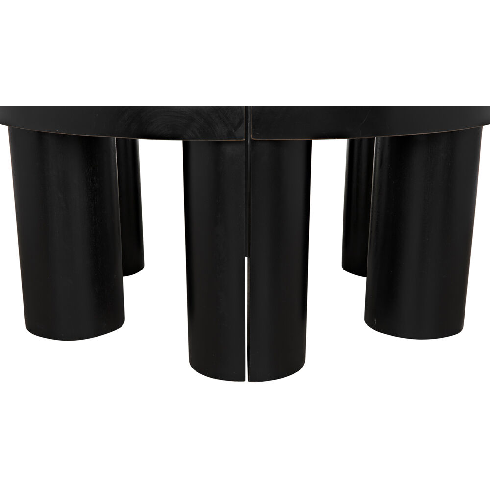 Pluto 40 X 40 inch Hand Rubbed Black Coffee Table