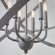 Bluffton 6 Light 28.5 inch Iron and Wood Pendant Ceiling Light 