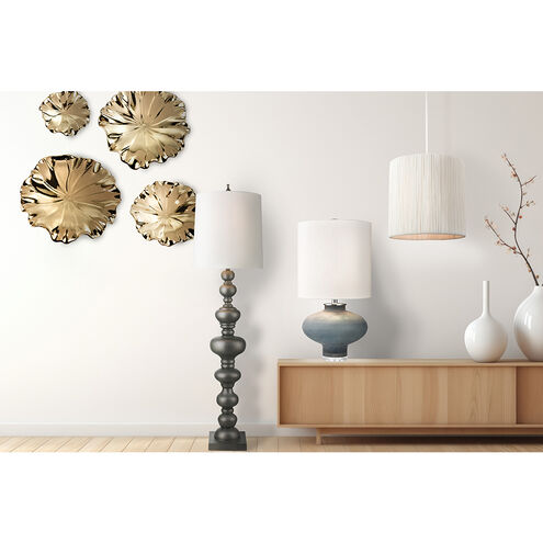 Meymac 74 inch 150 watt Pewter Floor Lamp Portable Light