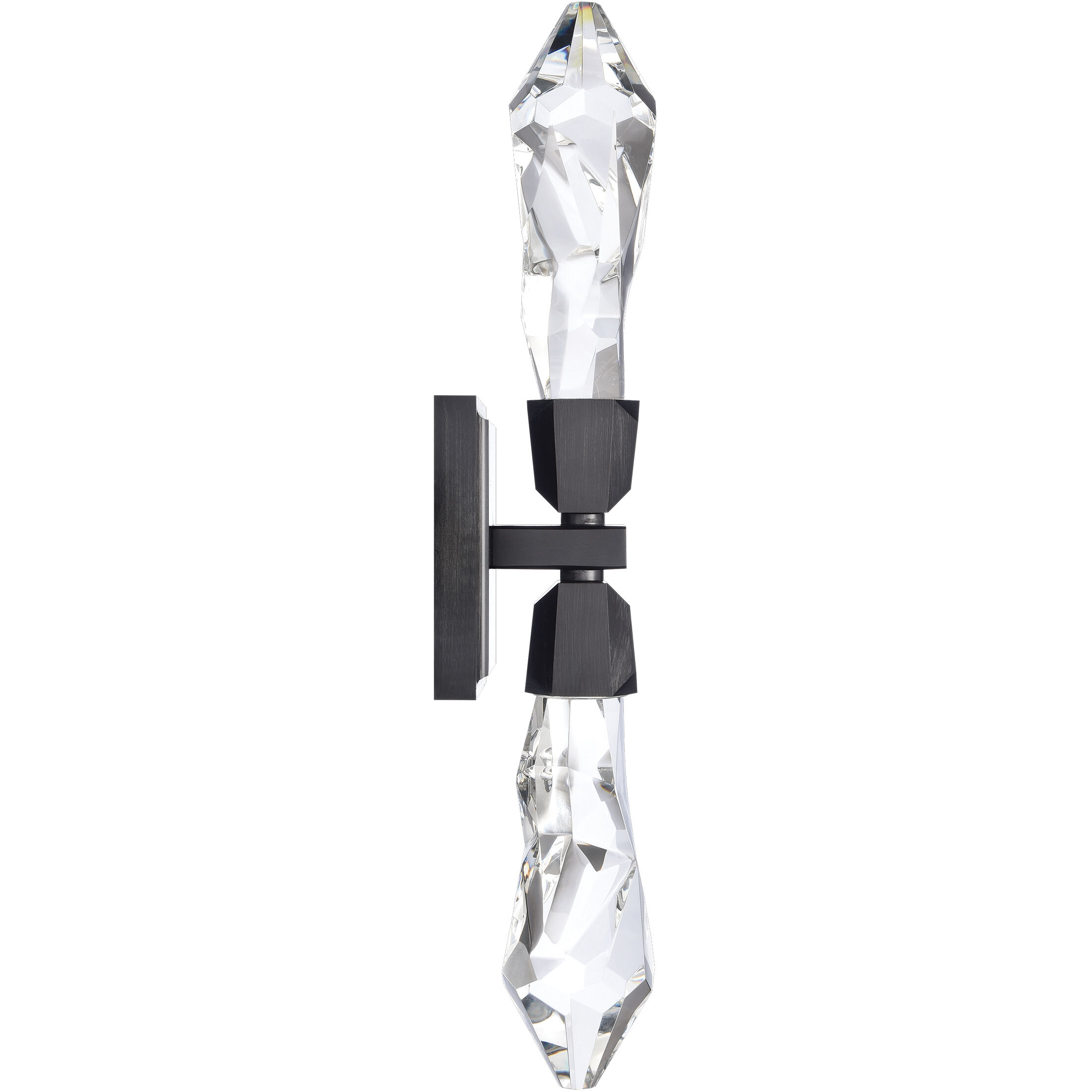 Angelus 2 Light 5.13 inch Satin Brushed Black Wall Sconce Wall Light