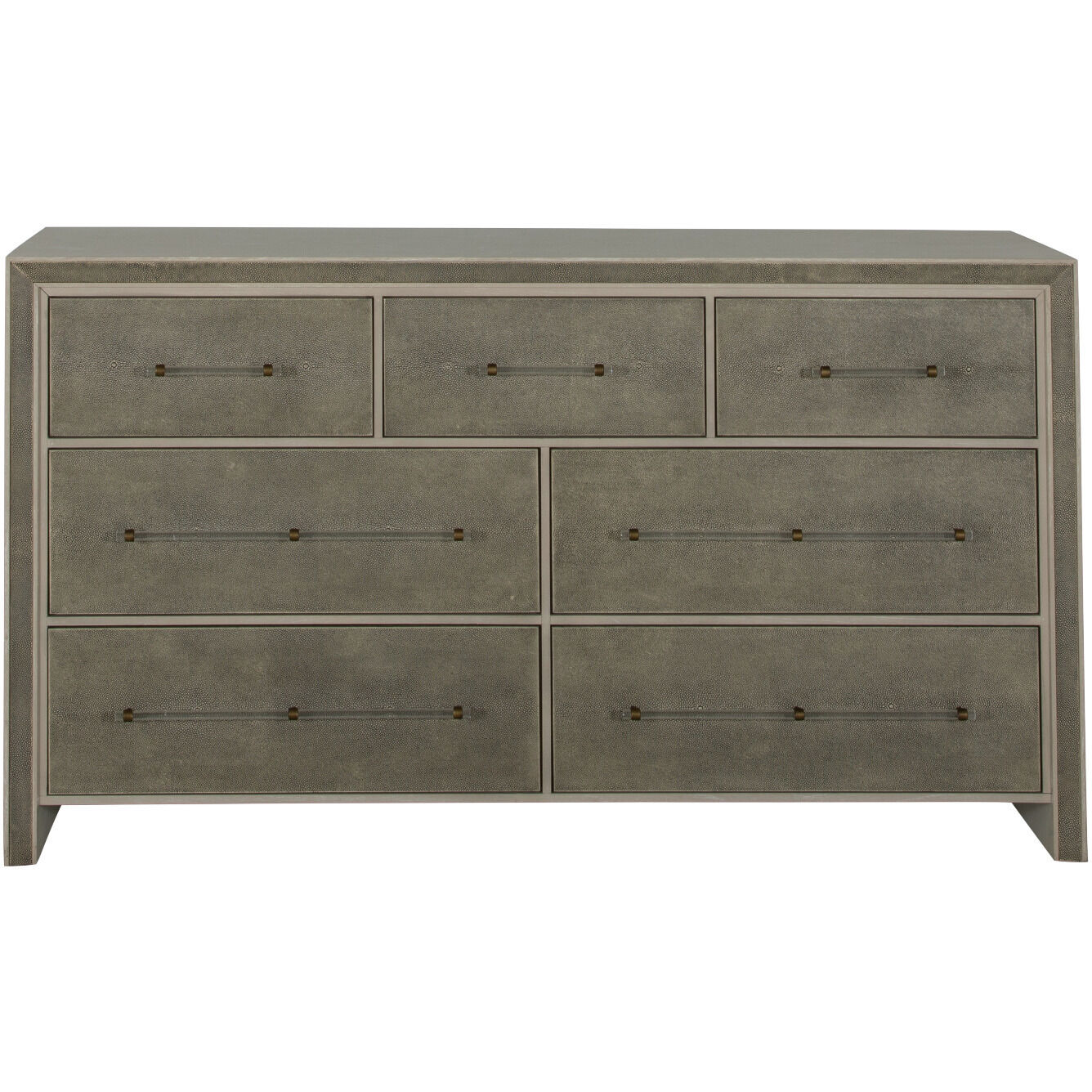 Alford Cerused White / Natural Shagreen Chest