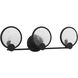 Cooper 3 Light 24 inch Midnight Black Wall Bath Fixture Wall Light