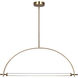 Keaton LED 33.5 inch Gold Chandelier Ceiling Light