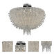 Cielo 8 Light 24 inch Chrome Flush Mount Ceiling Light