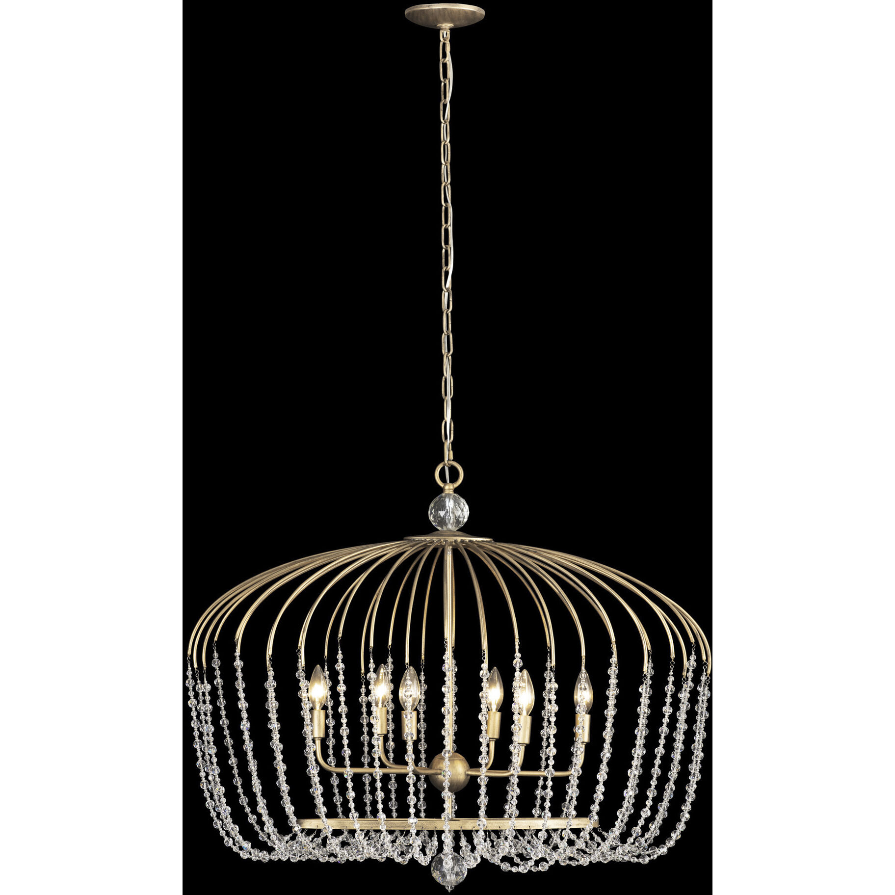 Voliere 6 Light 36 inch Havana Gold Pendant Ceiling Light