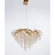 Canada LED 33.3 inch Gold Chandelier Ceiling Light, Crystal