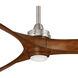 Aviation 60 inch Brushed Nickel/Distressed Koa with Distressed Koa Blades Ceiling Fan