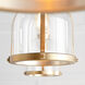 Banded Dome 1 Light 10 inch Aged Brass Mini Pendant Ceiling Light