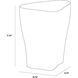 Dali 17.75 X 15.75 inch Marble Look / Grey Outdoor End Table, Small