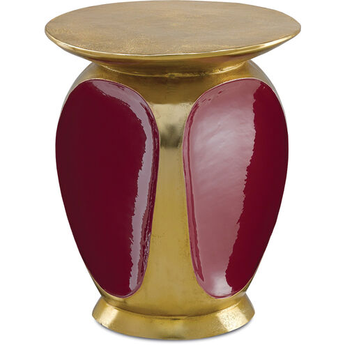Malmo 16 inch Gold/Ruby Accent Table