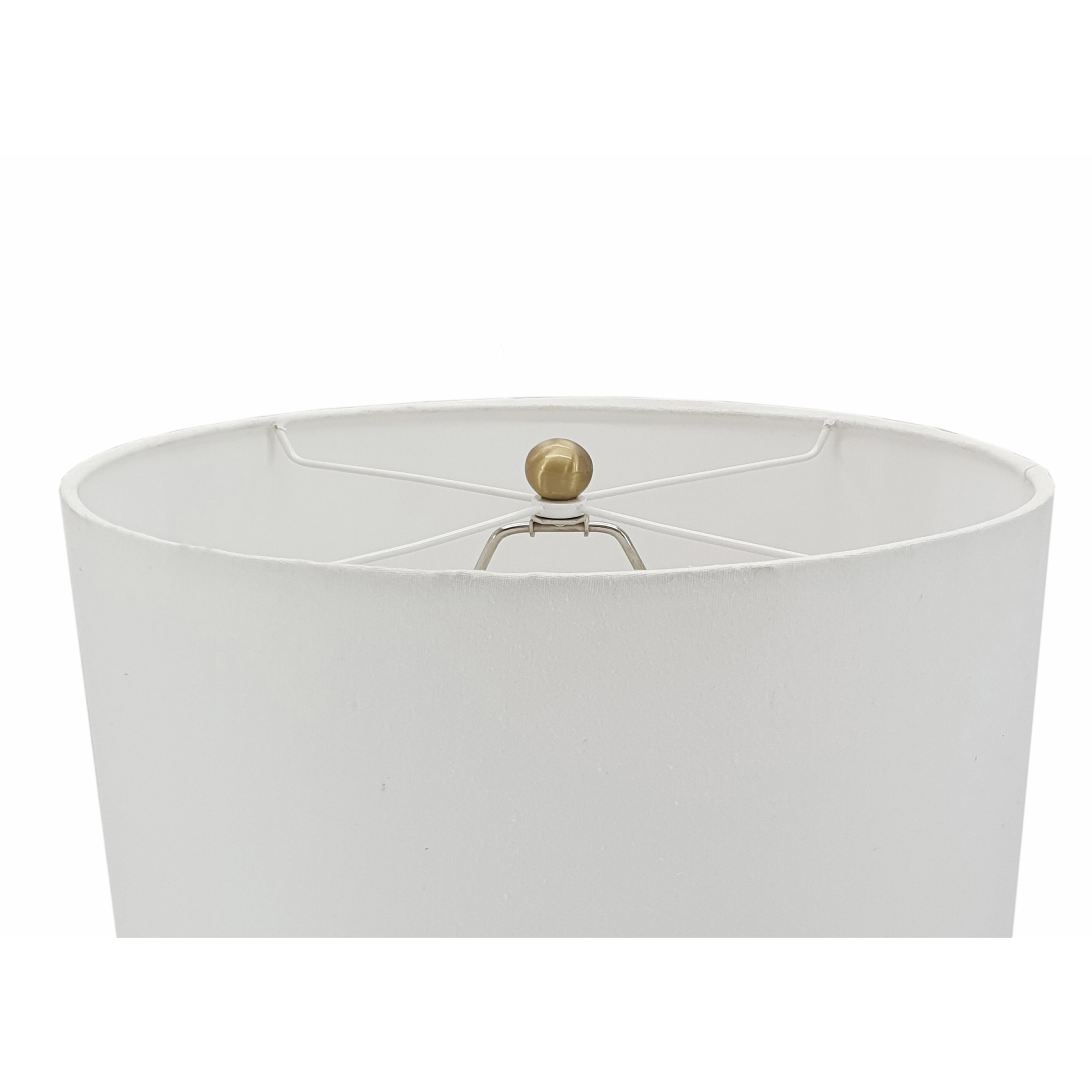 Insuni 29 inch 60 watt Brass/White Table Lamp Portable Light