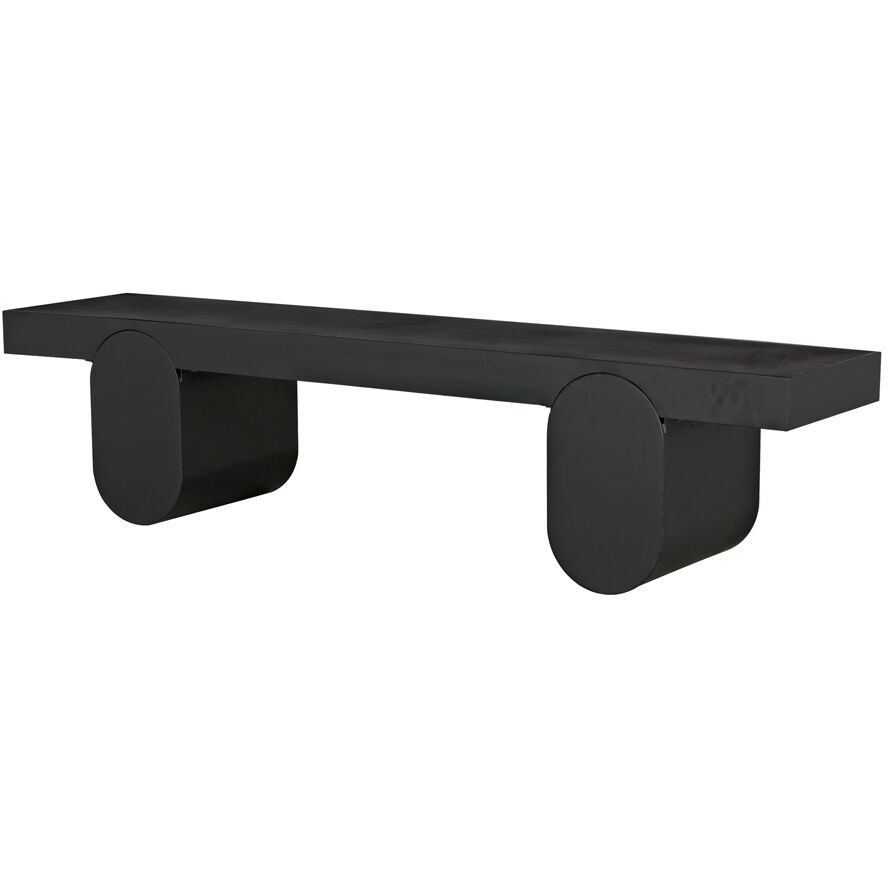 Evora 76 X 18 inch Matte Black Coffee Table