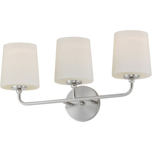 Bristol 3 Light 21 inch Satin Nickel Bath Vanity Wall Light