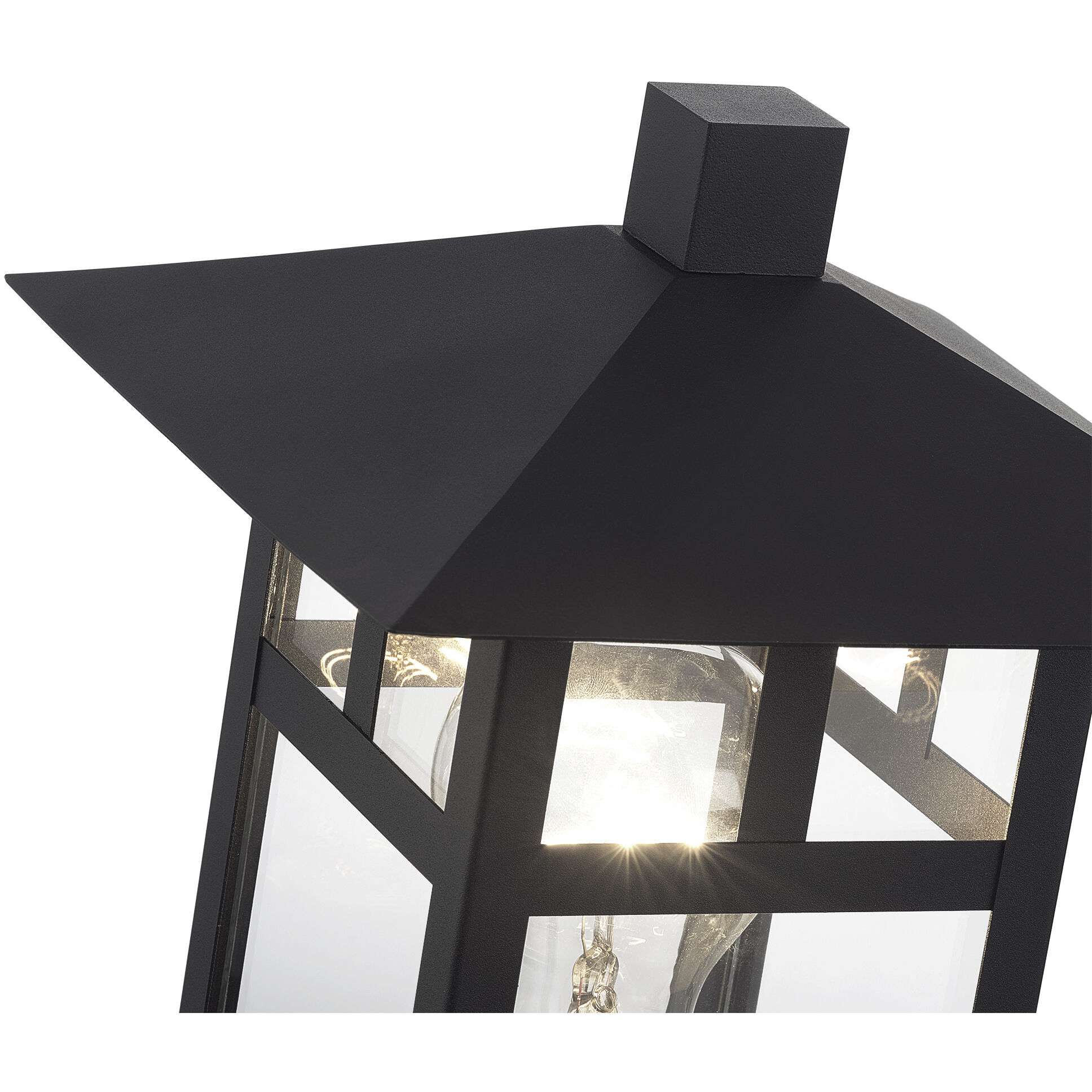 Crestlake 1 Light 11.75 inch Textured Black Outdoor Post Top Lantern
