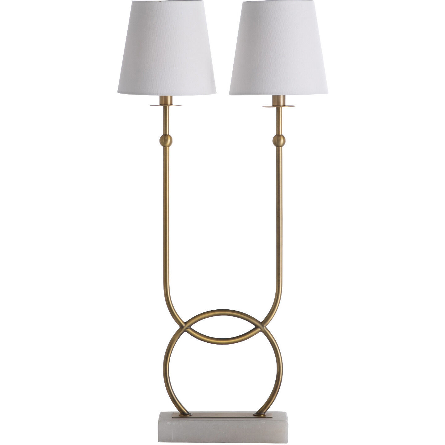 Mayfield 29.5 inch Matte Antique Brass / Feather White Linen / Natural Alabaster Table Lamp Portable Light
