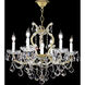 Maria Theresa 6 Light 23 inch Gold Lustre Chandelier Ceiling Light