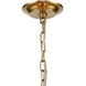 Harp Lane 4 Light 21 inch Satin Brass Pendant Ceiling Light
