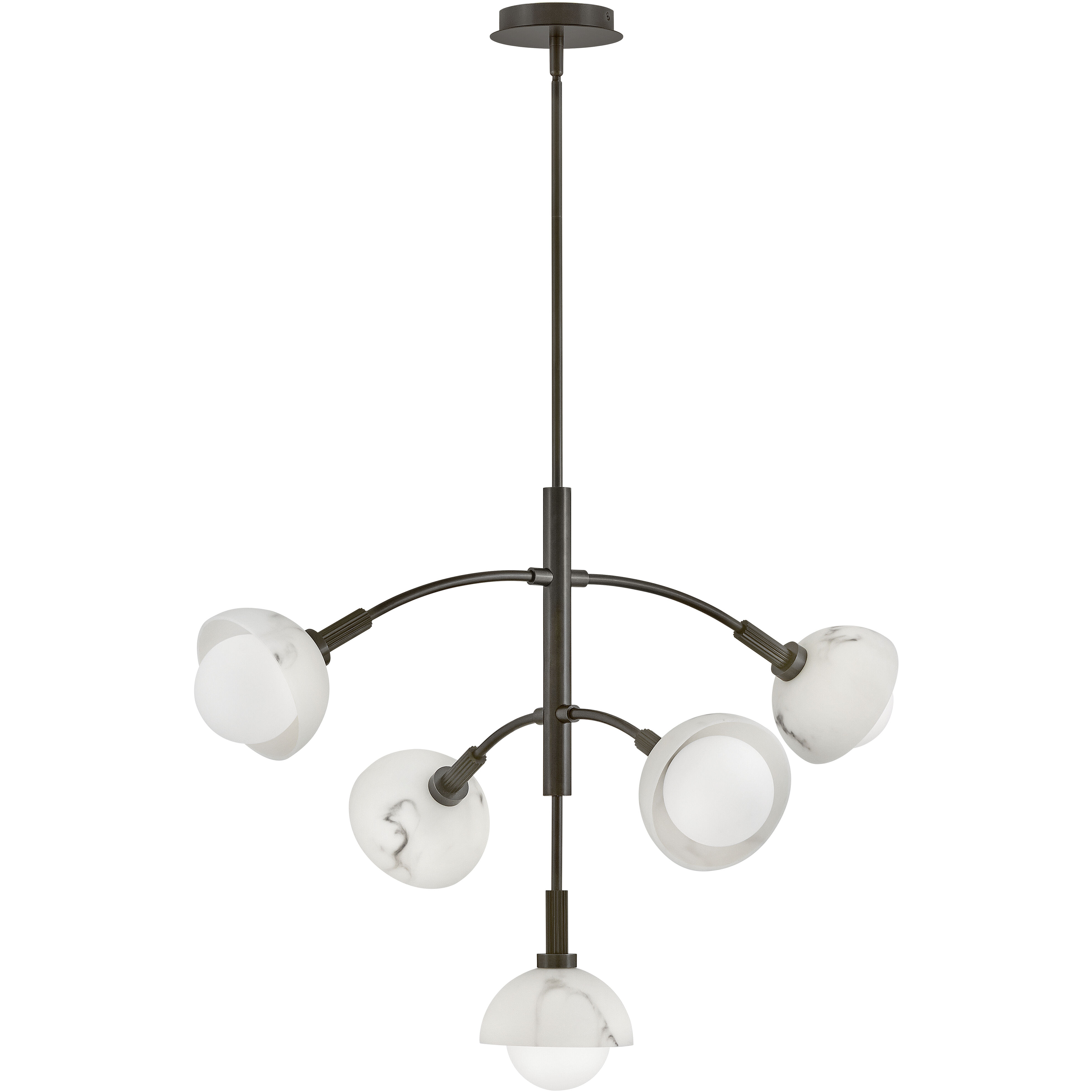 Phoebe LED 33.5 inch Black Oxide Chandelier Ceiling Light