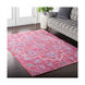 Germili 36 X 24 inch Pink and Purple Area Rug, Polyester