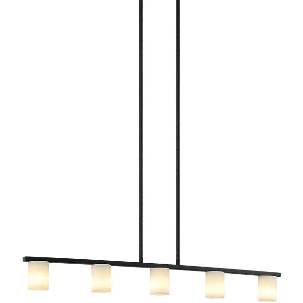 Lindy 5 Light 40 inch Matte Black Pendant Ceiling Light