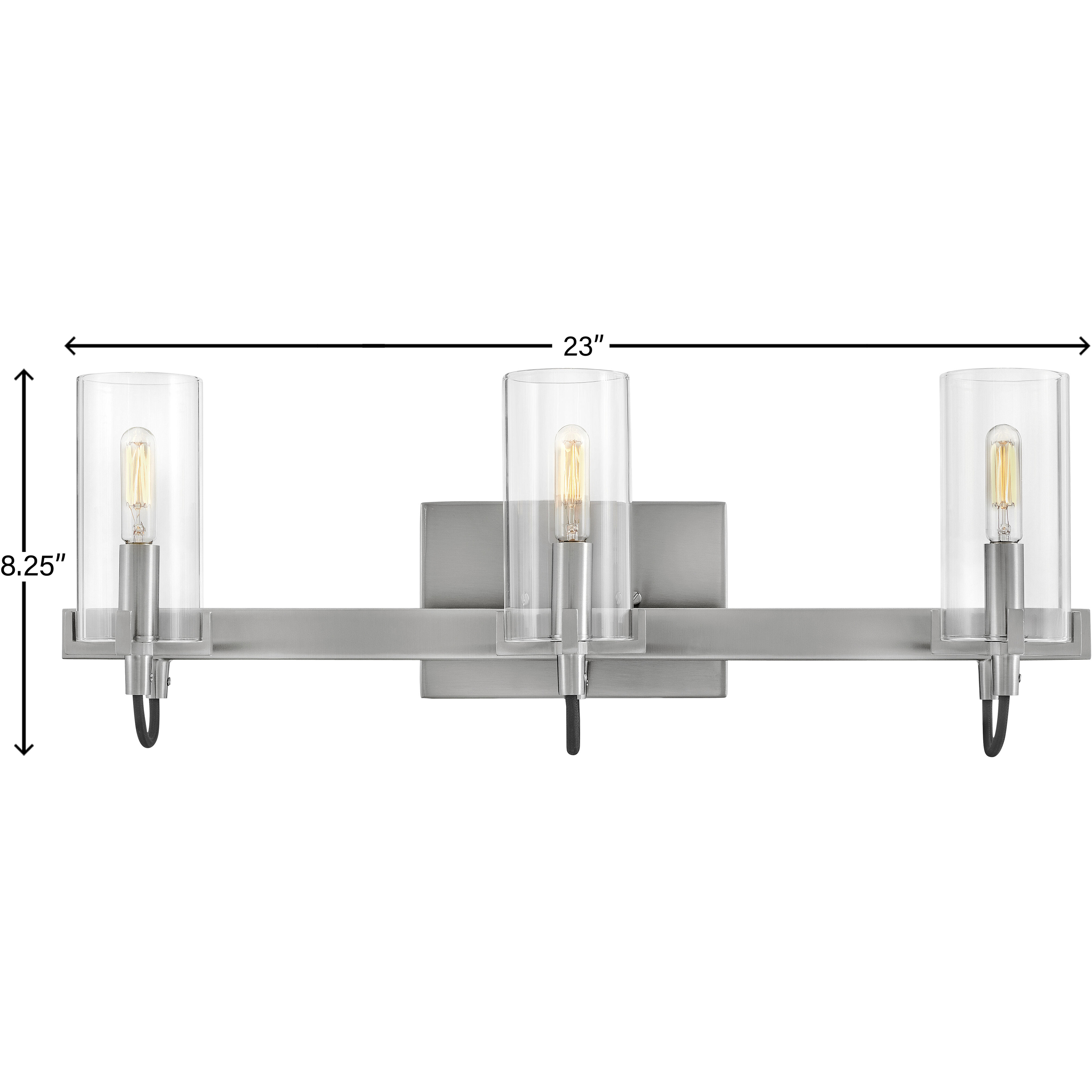 Ryden 23 inch Brushed Nickel Vanity Light Wall Light